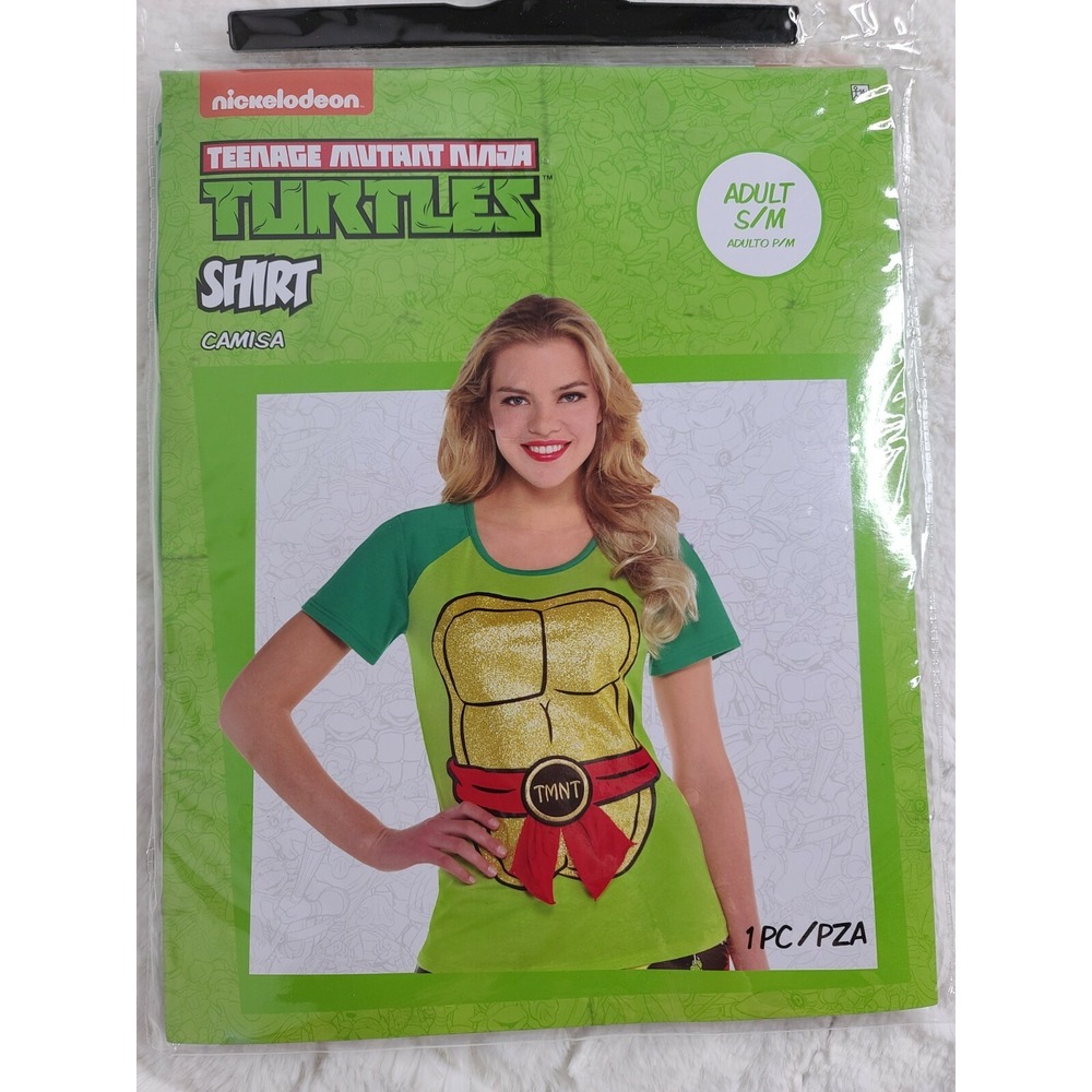 Nickelodeon Teenage Mutant Ninja Turtles TMNT Adult S/M Short Sleeve Shirt NIP